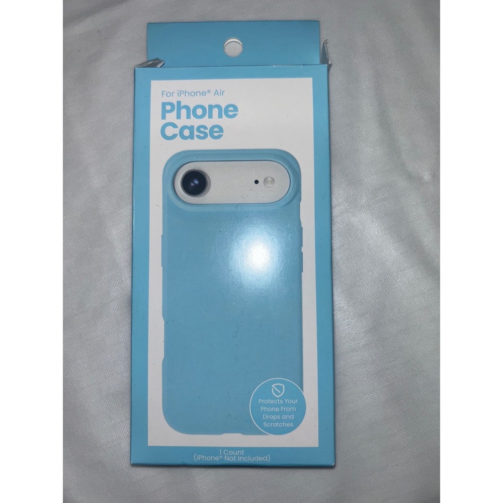GEMS iPhone Air Phone Case Light Blue TPU Slim Durable Wireless Charging NEW
